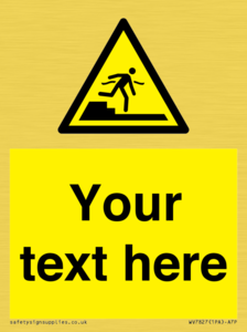 Custom warning Submerged step or steps